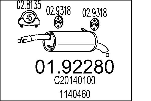 End Silencer - 01.92280 MTS