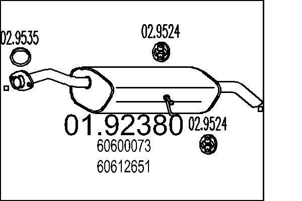 End Silencer - 01.92380 MTS