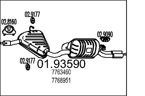 End Silencer - 01.93590 MTS