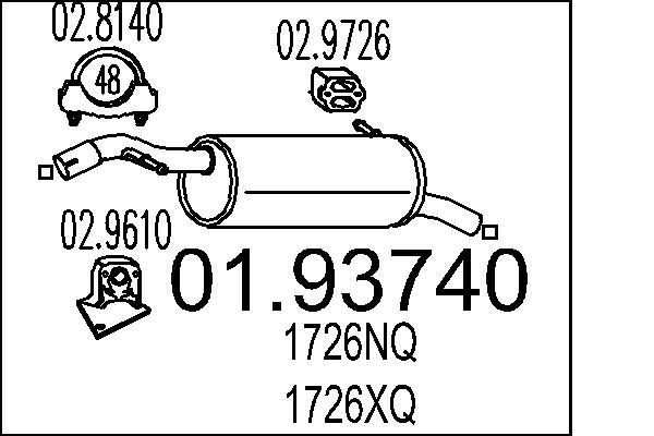 End Silencer - 01.93740 MTS
