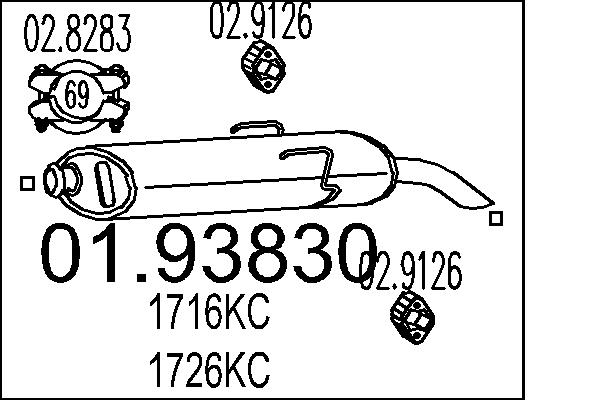 End Silencer - 01.93830 MTS