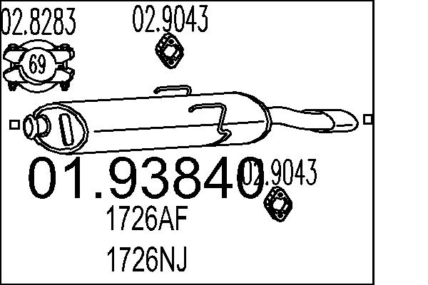 End Silencer - 01.93840 MTS