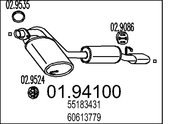 End Silencer - 01.94100 MTS