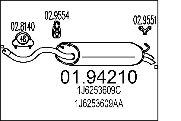 End Silencer - 01.94210 MTS