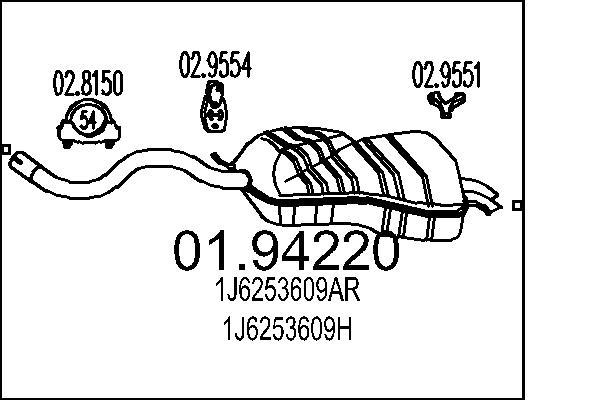 End Silencer - 01.94220 MTS