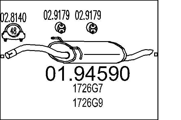 End Silencer - 01.94590 MTS