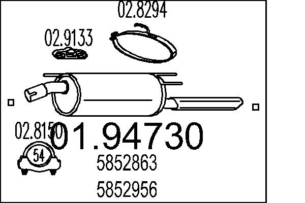 End Silencer - 01.94730 MTS