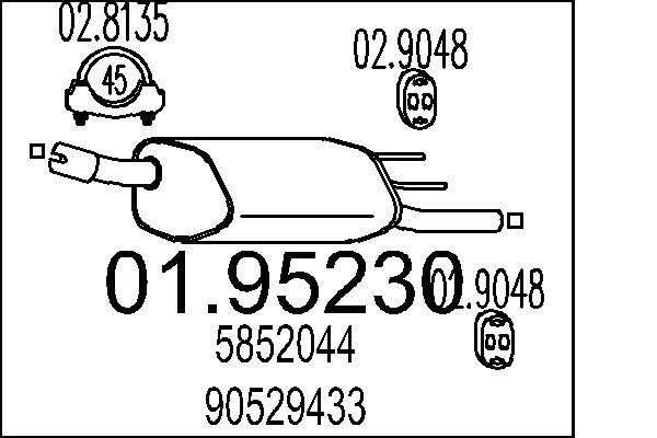 End Silencer - 01.95230 MTS