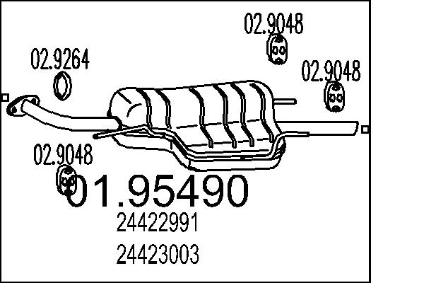 End Silencer - 01.95490 MTS
