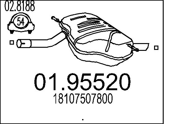 End Silencer - 01.95520 MTS