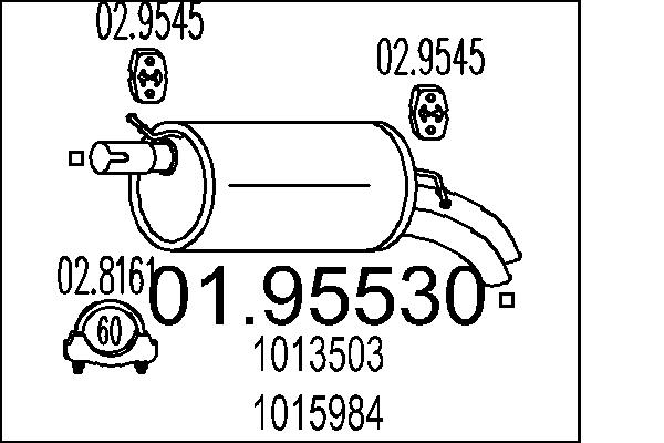 End Silencer - 01.95530 MTS