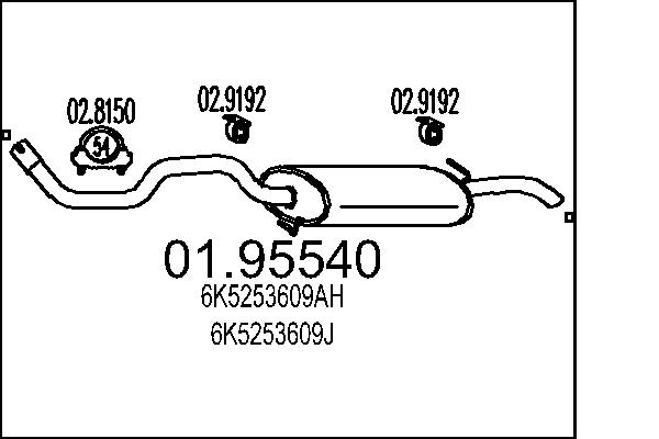End Silencer - 01.95540 MTS