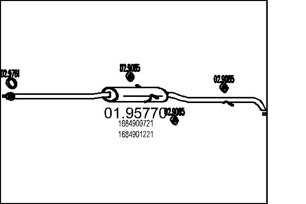 Silenziatore posteriore - 01.95770 MTS