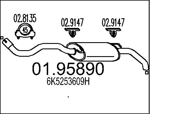 End Silencer - 01.95890 MTS