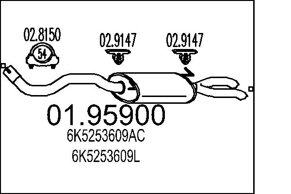 End Silencer - 01.95900 MTS
