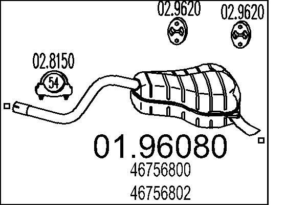 End Silencer - 01.96080 MTS