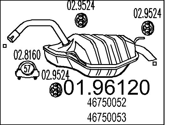 End Silencer - 01.96120 MTS