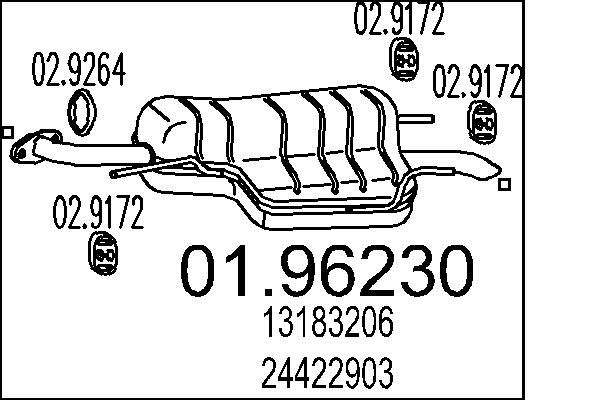 End Silencer - 01.96230 MTS