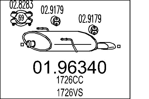 End Silencer - 01.96340 MTS