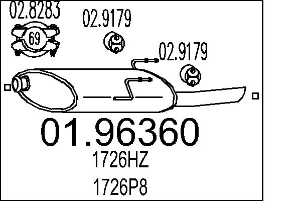 End Silencer - 01.96360 MTS