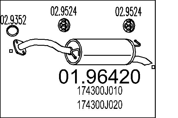 End Silencer - 01.96420 MTS