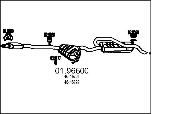 Silenziatore posteriore - 01.96600 MTS