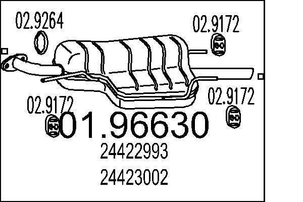 End Silencer - 01.96630 MTS