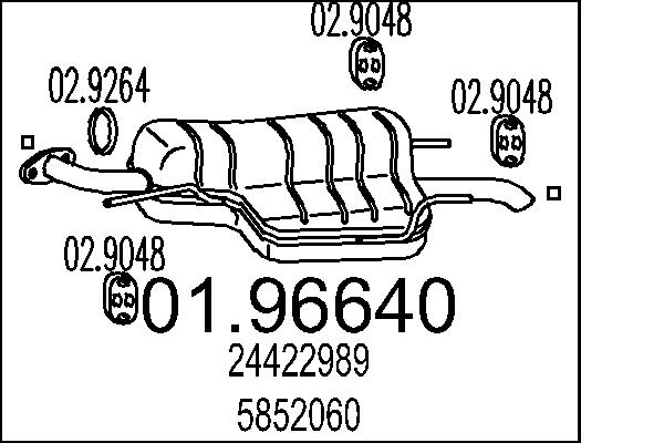 End Silencer - 01.96640 MTS