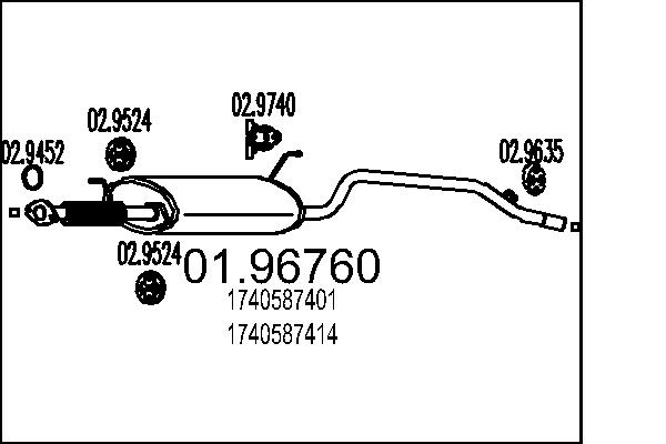 End Silencer - 01.96760 MTS