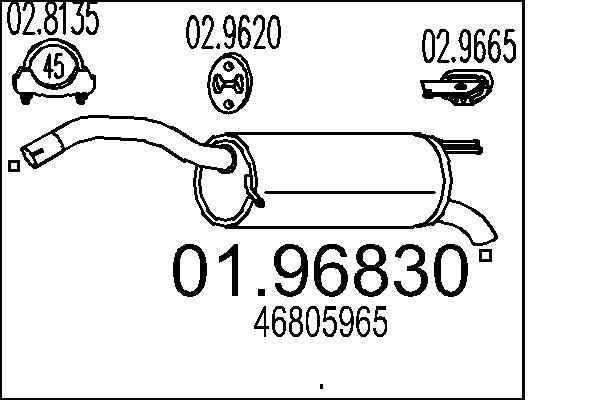 End Silencer - 01.96830 MTS