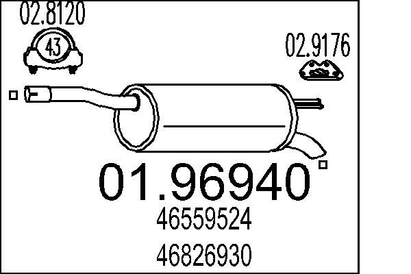 End Silencer - 01.96940 MTS
