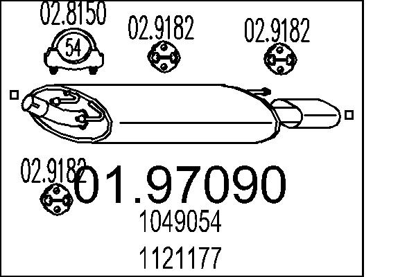 End Silencer - 01.97090 MTS