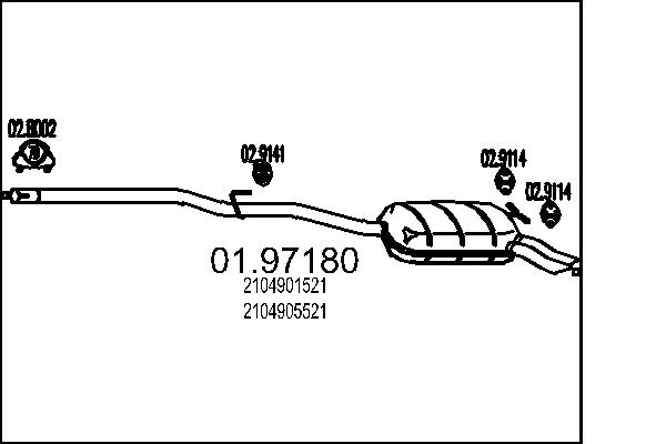 End Silencer - 01.97180 MTS