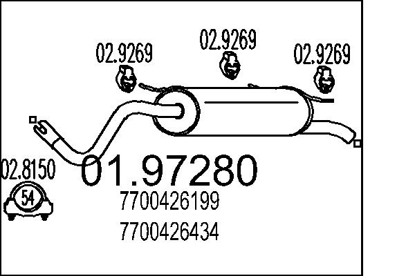 End Silencer - 01.97280 MTS