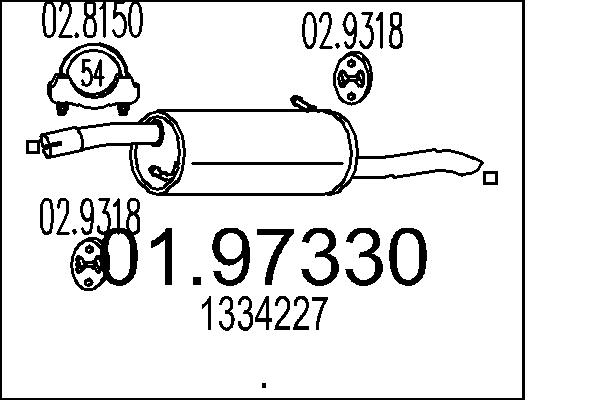 End Silencer - 01.97330 MTS