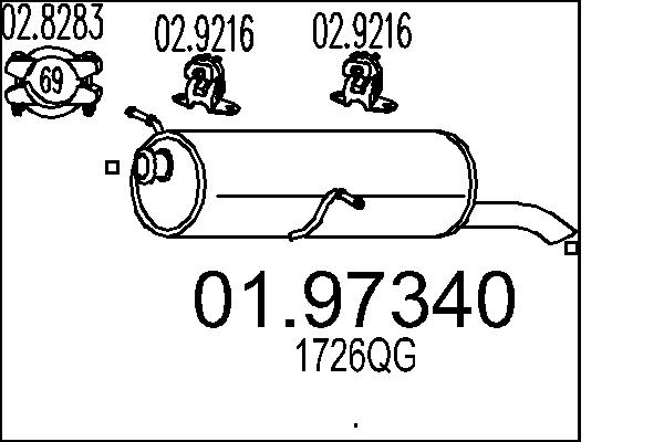 End Silencer - 01.97340 MTS