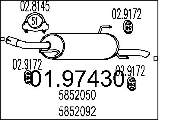 End Silencer - 01.97430 MTS