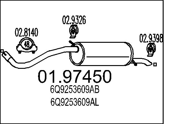 End Silencer - 01.97450 MTS