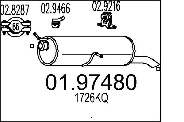 End Silencer - 01.97480 MTS