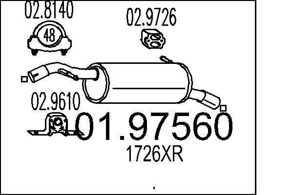 End Silencer - 01.97560 MTS
