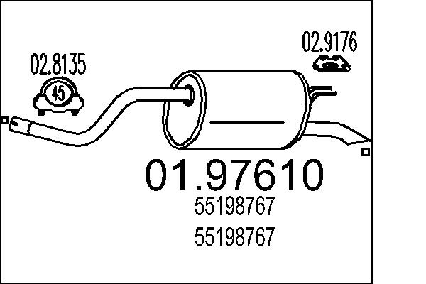 End Silencer - 01.97610 MTS