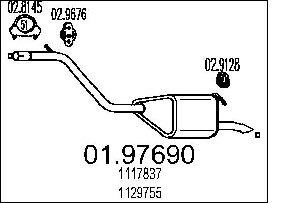 Endschalldämpfer - 01.97690 MTS