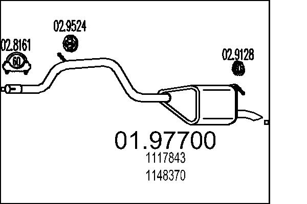 End Silencer - 01.97700 MTS