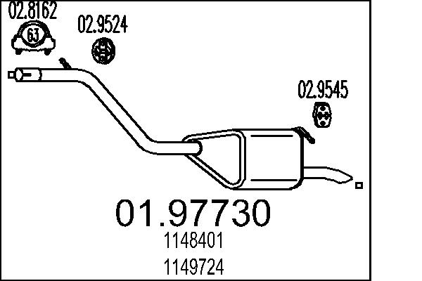 End Silencer - 01.97730 MTS