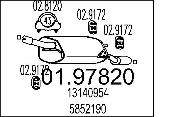 End Silencer - 01.97820 MTS