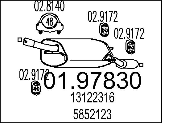 End Silencer - 01.97830 MTS