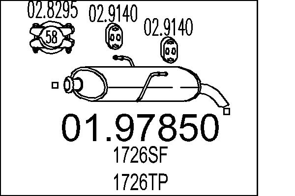 End Silencer - 01.97850 MTS