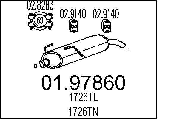 End Silencer - 01.97860 MTS