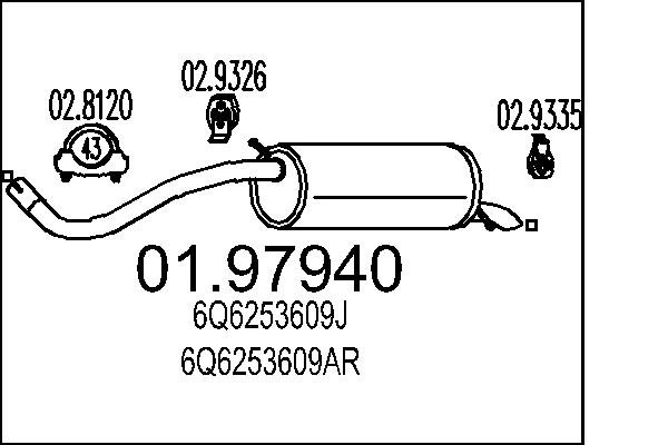 End Silencer - 01.97940 MTS