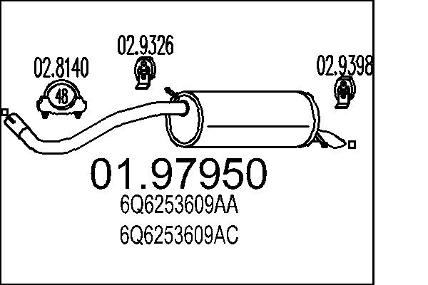 End Silencer - 01.97950 MTS